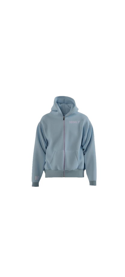 Premium Skyblue ZIP-Hoodie