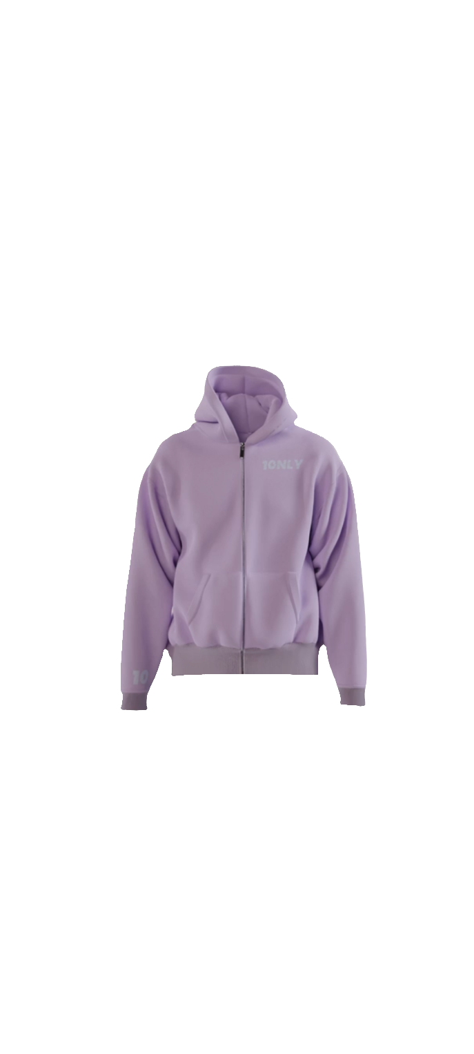 Premium Lavendel ZIP-Hoodie