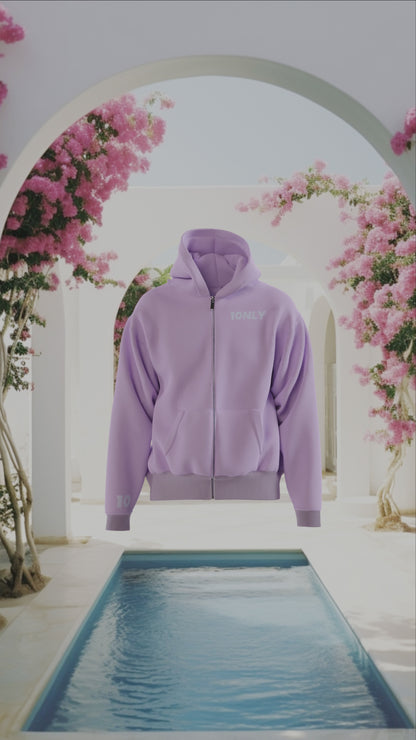 Premium Lavendel ZIP-Hoodie