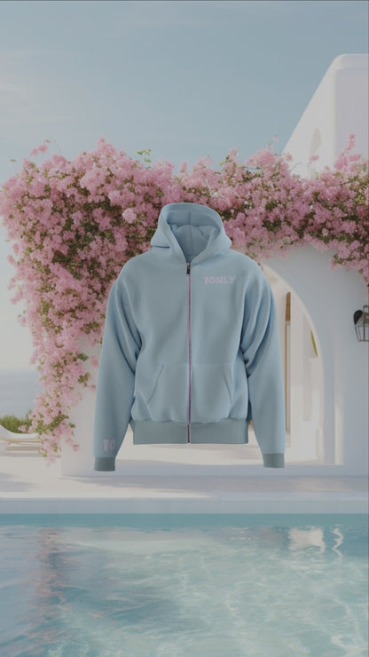 Premium Skyblue ZIP-Hoodie